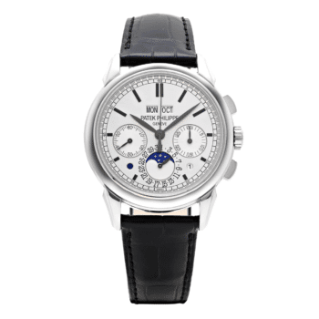 Patek Philippe Grand Complications 5270G-001 white gold perpetual calendar chronograph, white dial
