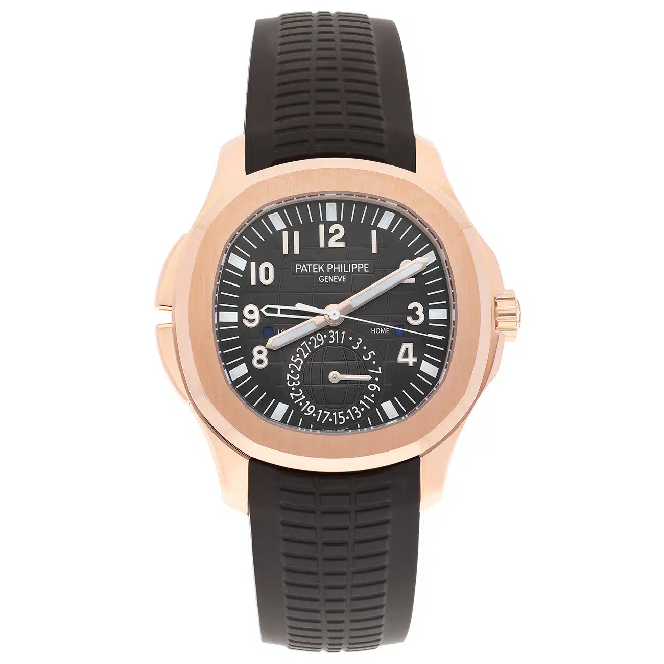 Patek Philippe Aquanaut 5164R-001 rose gold watch, dial detail