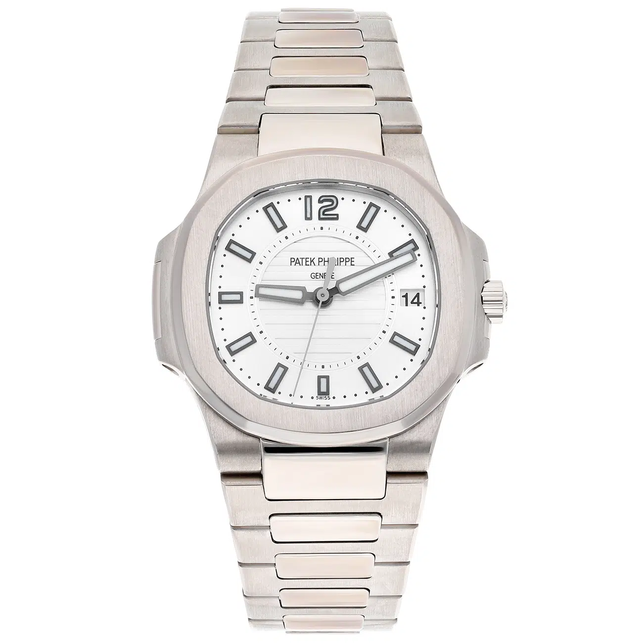 Patek Philippe Nautilus 7011/1G-001 White Dial 18K White Gold Watch
