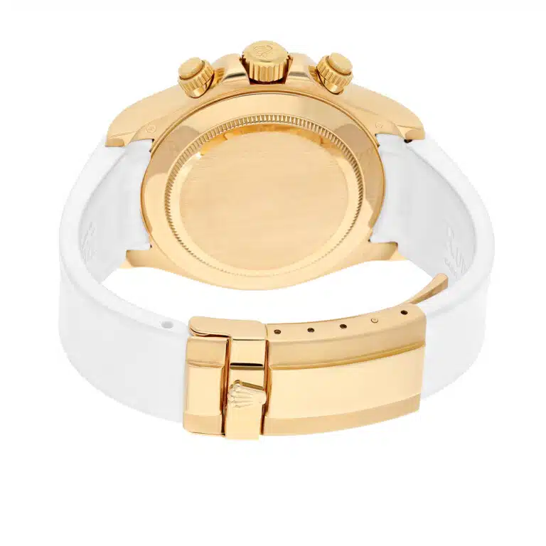 Rolex Cosmograph Daytona 116518 40mm White Arabic Dial Tachymeter Bezel Yellow Gold Watch 2013 – image 8