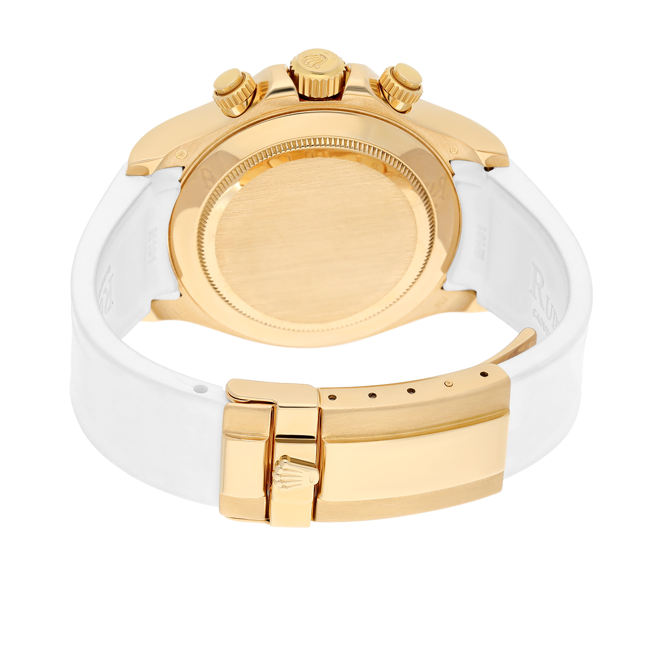 Rolex Cosmograph Daytona 116518 40mm White Arabic Dial Tachymeter Bezel Yellow Gold Watch 2013