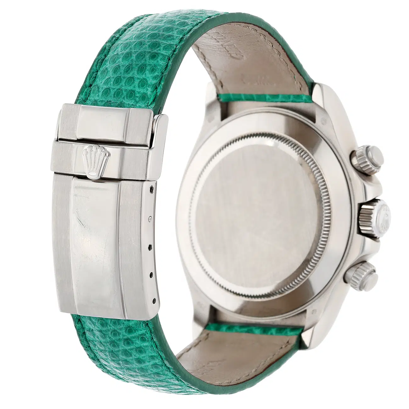 Rolex Cosmograph Daytona 116519 Green Dial Green Strap 18k White Gold Mens Watch – image 9