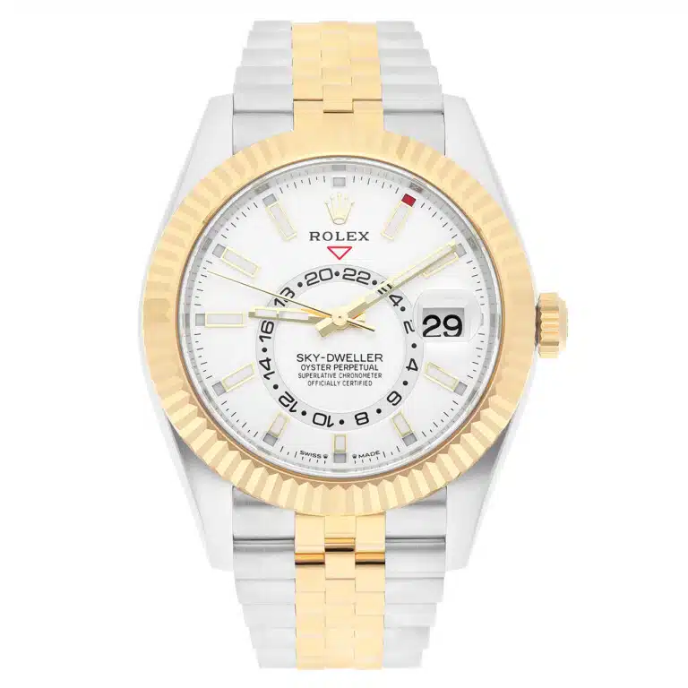 Rolex Sky-Dweller 336933-0006 white index dial, two-tone Jubilee bracelet