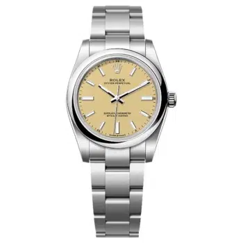 Rolex Oyster Perpetual 124200-0007 Beige Dial 34 MM Oyster Bracelet