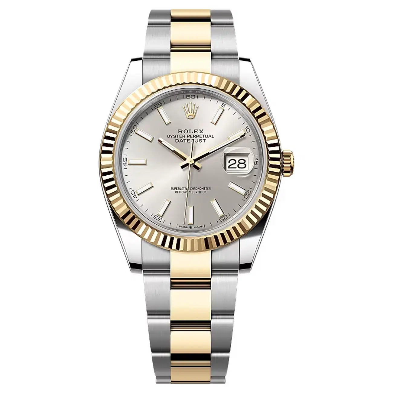 rolex-126333-0001 Rolex Datejust 126333-0001 Silver Dial 41 MM Oyster Two Tone Bracelet