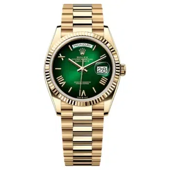 Rolex Day-Date 128238-0118 Green Ombré Dial 36 MM President Bracelet