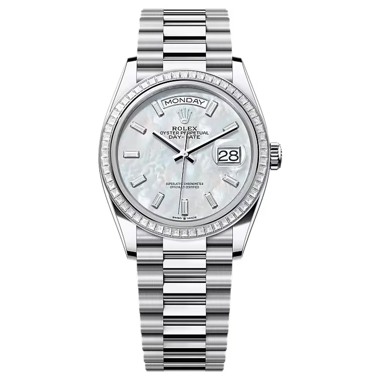 rolex-128396tbr-0022 Rolex Day-Date 128396TBR-0022 Mother of Pearl Dial 36 MM President Bracelet