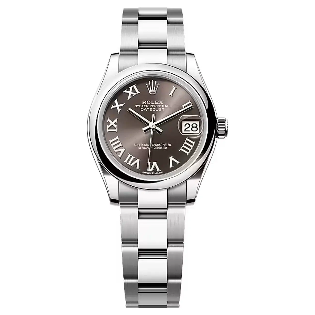 rolex-278240-0015 Rolex Datejust 278240-0015 31 Dark Grey Dial 31 MM Oyster Bracelet