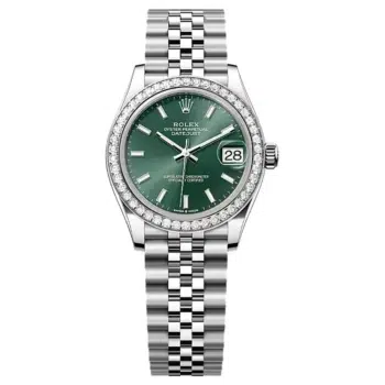 Rolex Datejust 278384RBR-0022 Mint Green Dial 31 MM Jubilee Bracelet