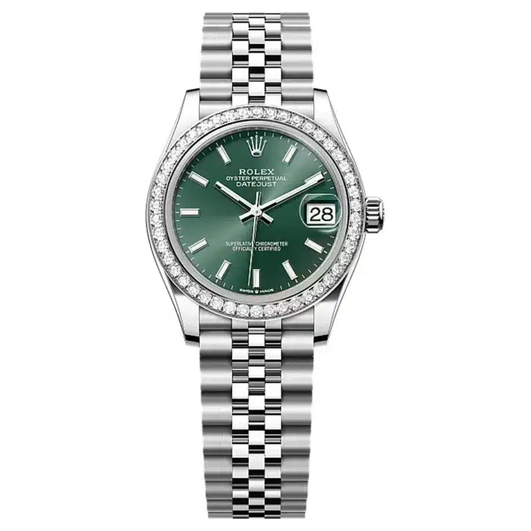 Rolex Datejust 278384RBR-0022 Mint Green Dial 31 MM Jubilee Bracelet