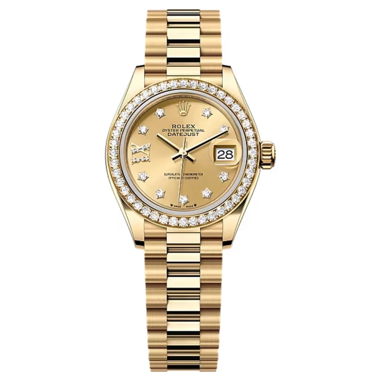 Rolex Lady-Datejust 279138RBR-0006 Champagne Dial 28 MM President Bracelet