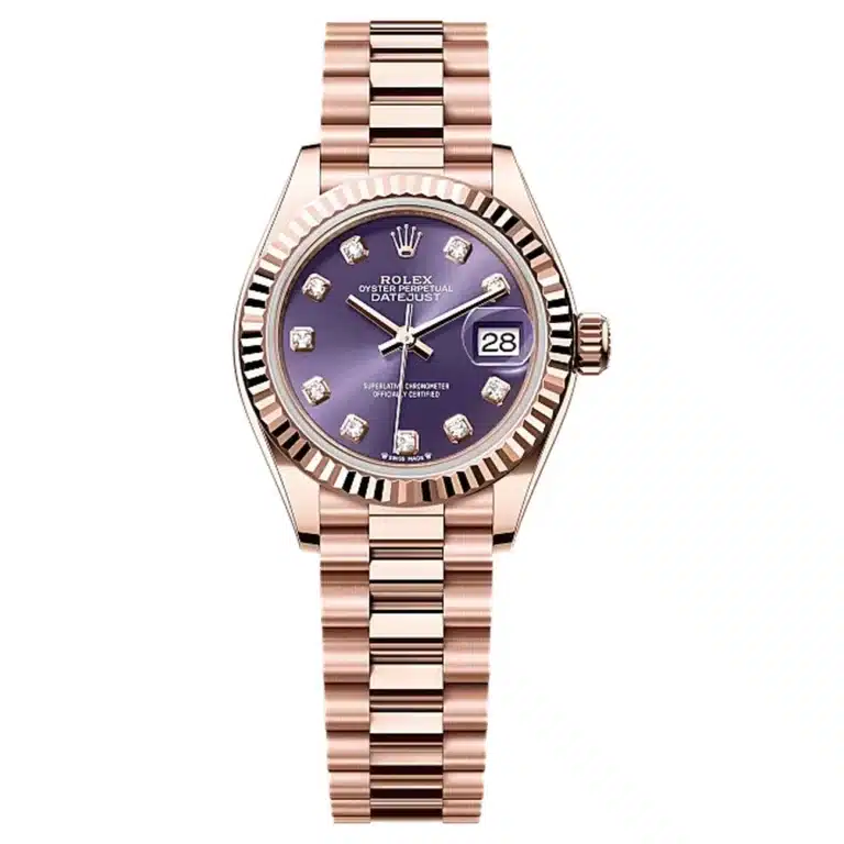 Rolex Lady-Datejust 279175-0019 Aubergine Dial 28 MM President Bracelet
