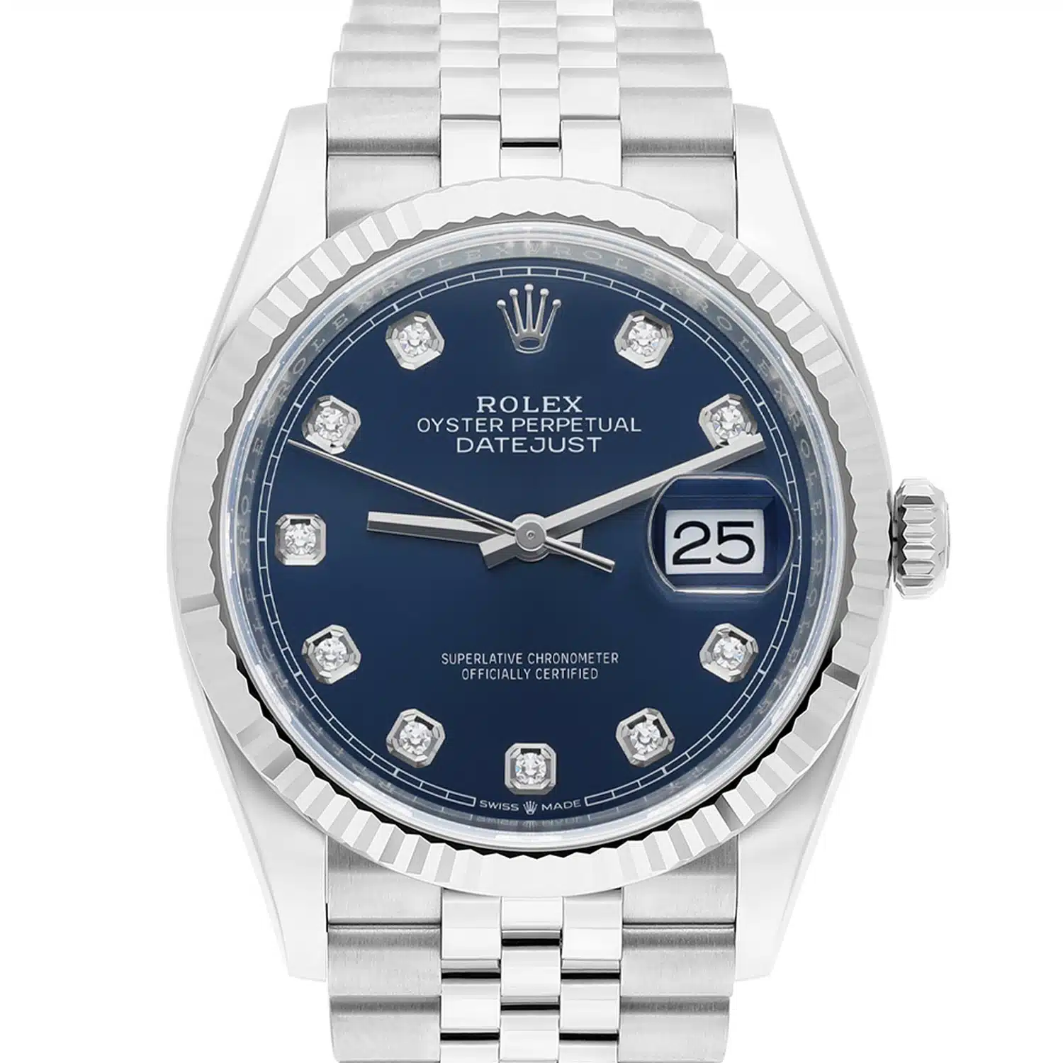 Rolex Datejust 126234-0037 36mm Blue Diamond Dial Stainless Steel Watch 2025 – image 2
