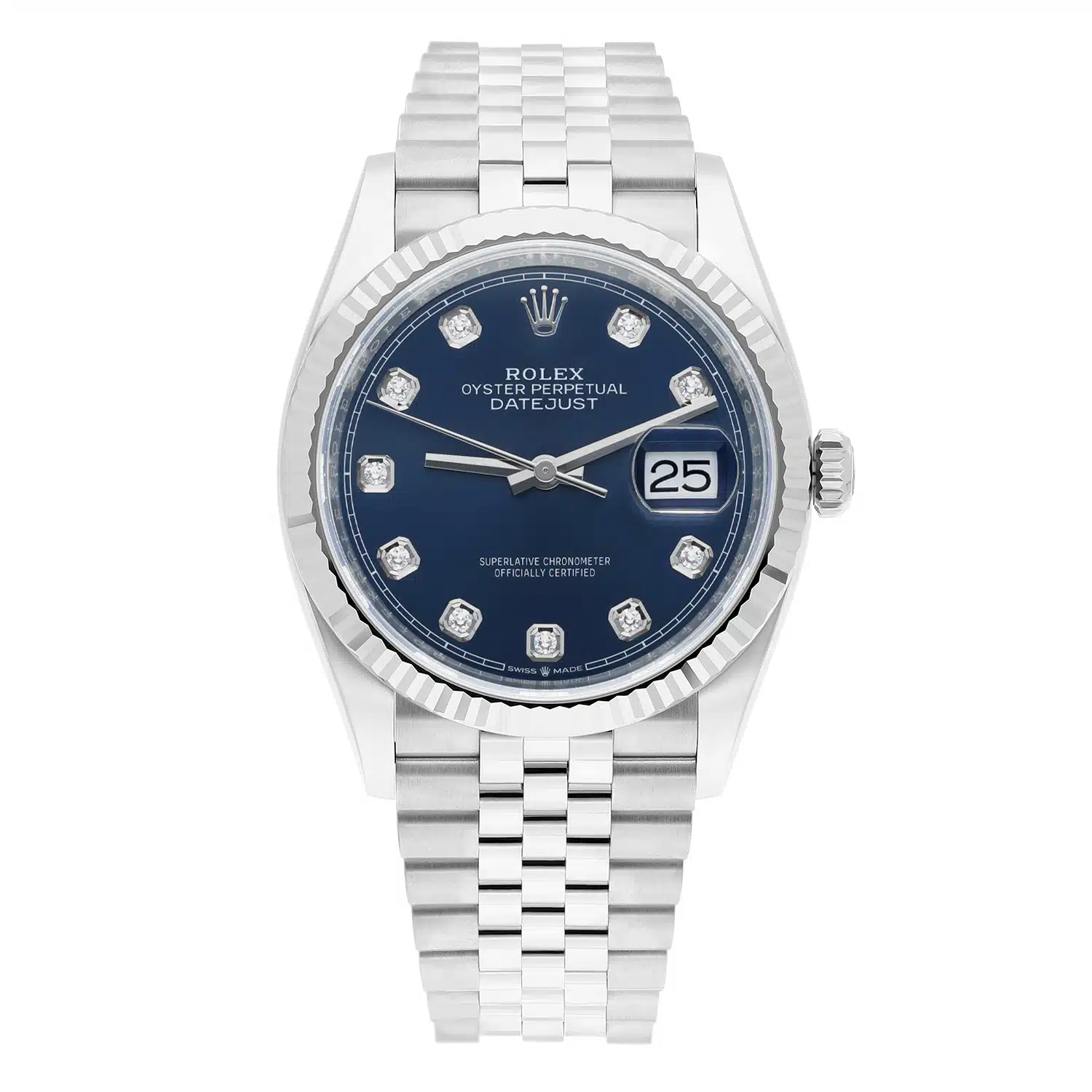 Rolex Datejust 126234-0037 36mm Blue Diamond Dial Stainless Steel Watch 2025 – image 3