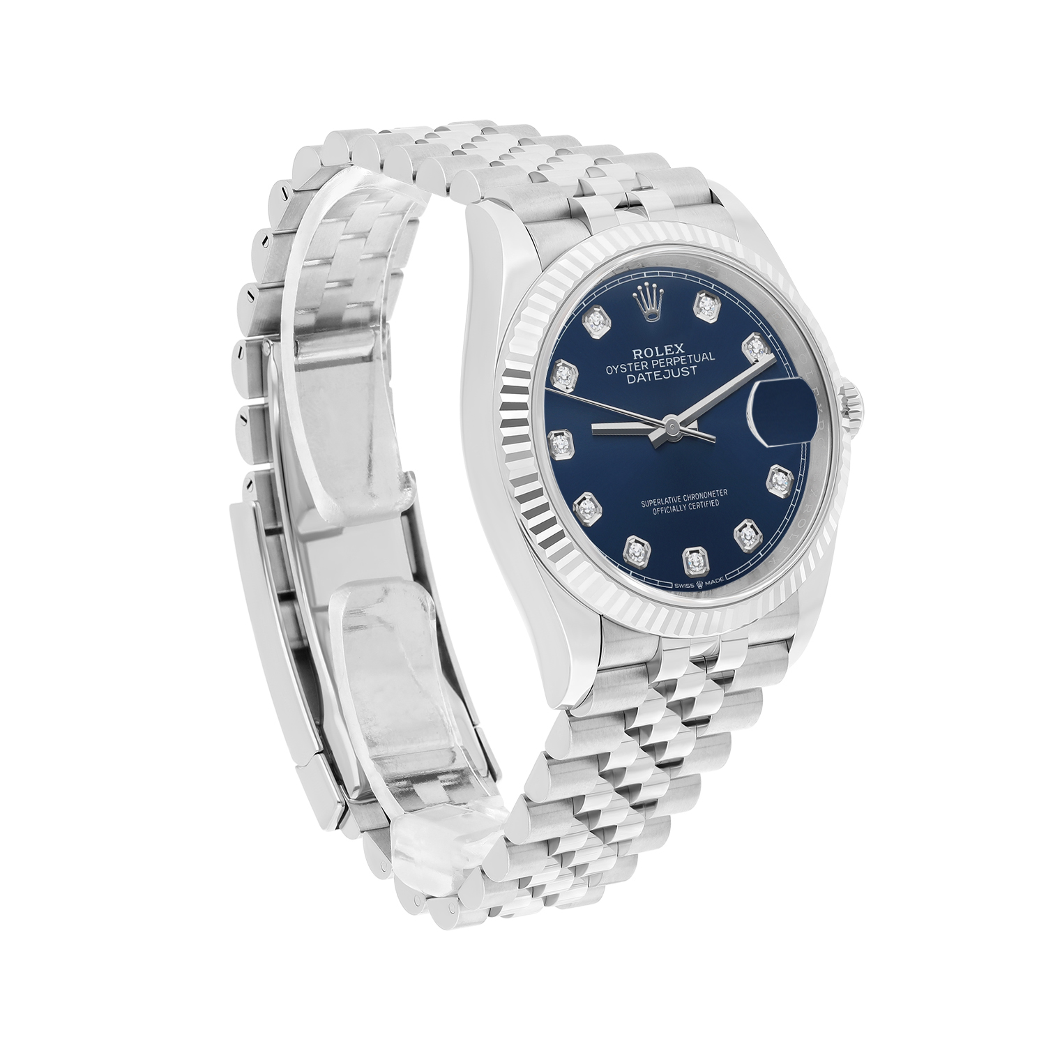 Rolex Datejust 126234-0037 36mm Blue Diamond Dial Stainless Steel Watch 2025 - Image 7
