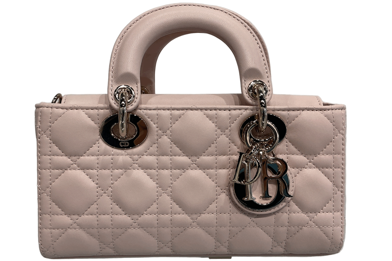 Dior D-Joy Powder Pink Cannage Lambskin