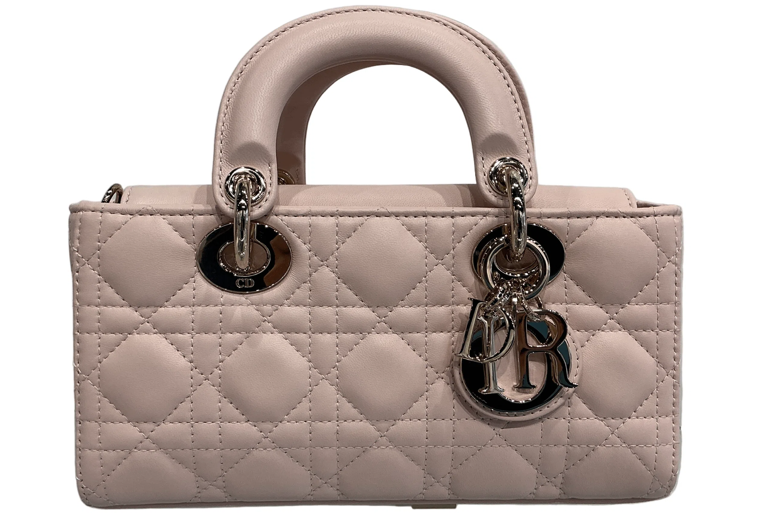 Dior D-Joy Powder Pink Cannage Lambskin