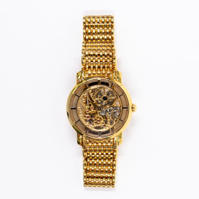 Patek Philippe Calatrava Complications 7180/1J-001 31.5mm Skeleton Dial Yellow Gold Watch