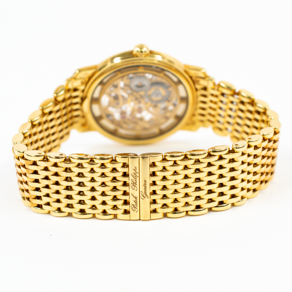 Patek Philippe Calatrava Complications 7180/1J-001 31.5mm Skeleton Dial Yellow Gold Watch