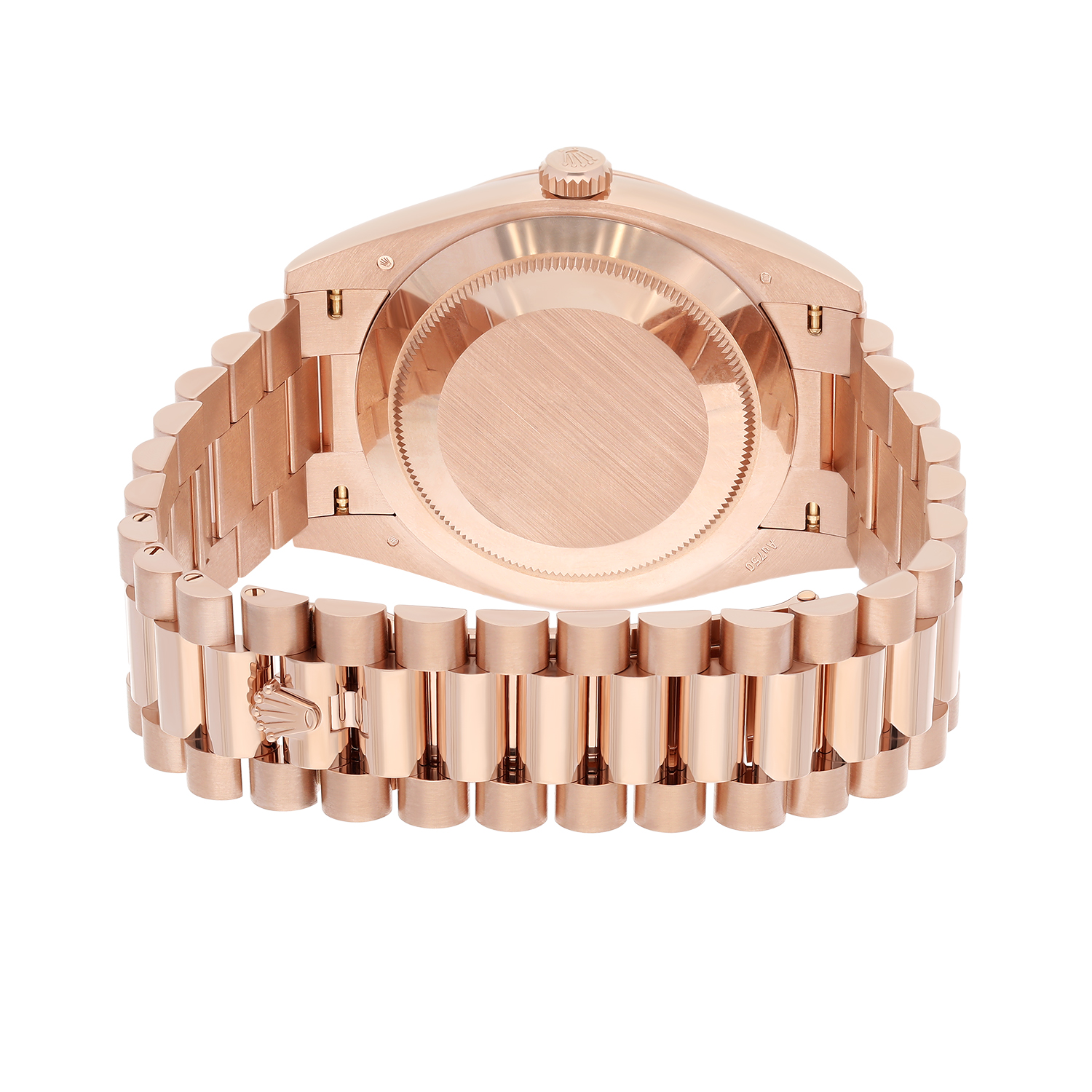 Rolex Day-Date 228235-0025 40 Fluted Bezel Green Bevelled Roman Dial President Bracelet Rose Gold Watch 2025 - Image 8