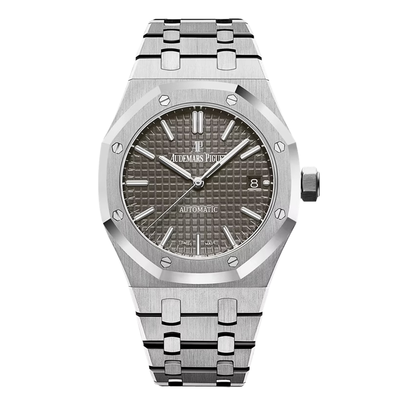 Audemars Piguet Royal Oak 15450ST.OO.1256ST.02 Grey Dial “Grande Tapisserie” Stainless Steel Watch - 2021