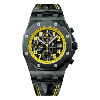 Audemars Piguet Royal Oak Chronograph “Bumblebee” 26176fo.oo.d101cr.02 42mm Black Dial Leather Bracelet