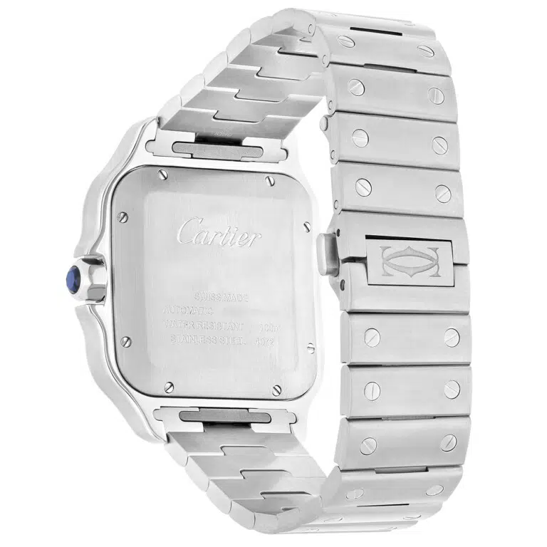 Cartier Santos WSSA0064 2025 39.8mm Stainless Steel Brown Sunray Dial Watch – image 9