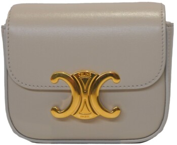 Celine - Calfskin Mini Triomphe Chalk (Pre-Owned)