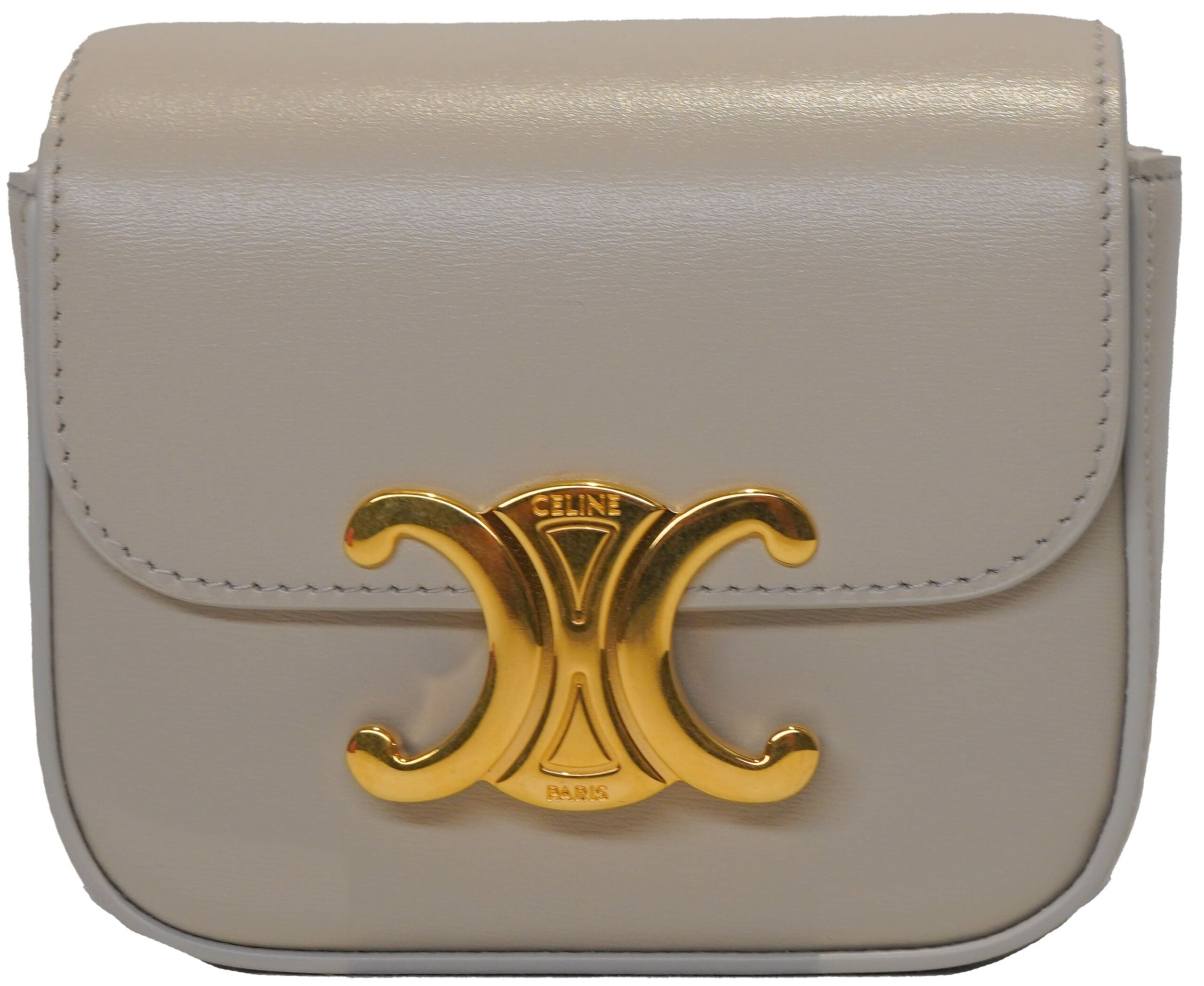 Celine - Calfskin Mini Triomphe Chalk (Pre-Owned)