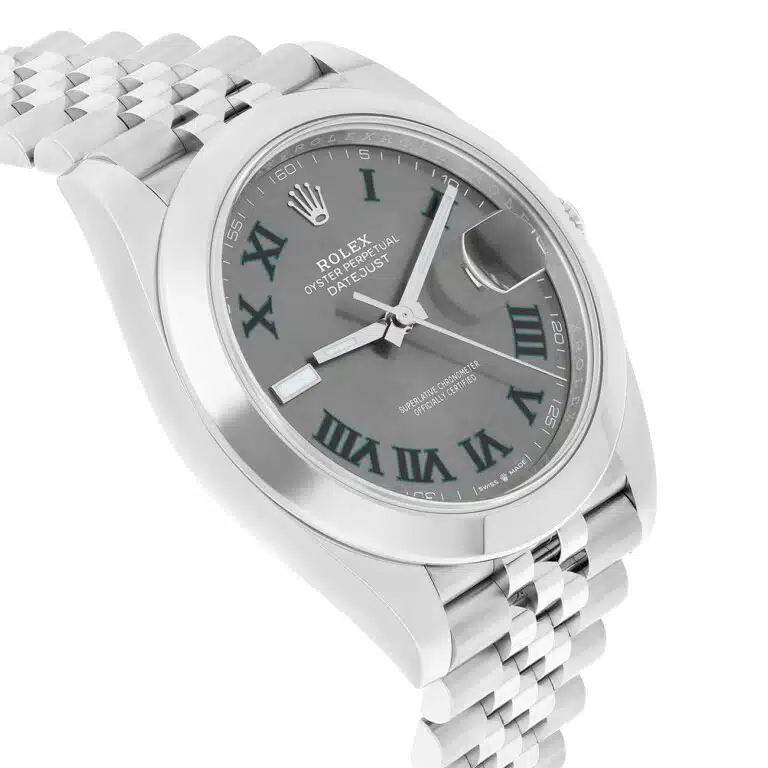 Rolex Datejust 126300-0014 41MM Wimbledon Roman Dial Jubilee Bracelet Stainless Steel Watch - 2020 – image 5