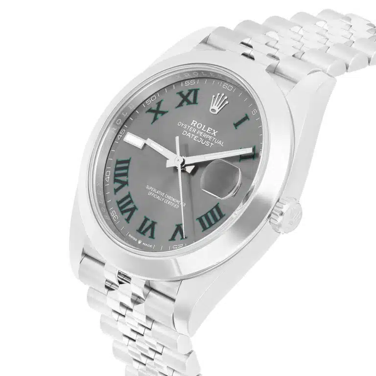 Rolex Datejust 126300-0014 41MM Wimbledon Roman Dial Jubilee Bracelet Stainless Steel Watch - 2020 – image 7