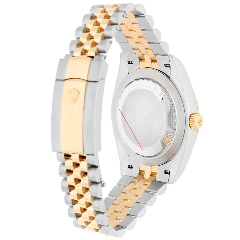 Rolex Datejust 126333 41 Fluted Bezel Champagne Diamond Dial Jubilee Bracelet Two Tone Watch – image 8