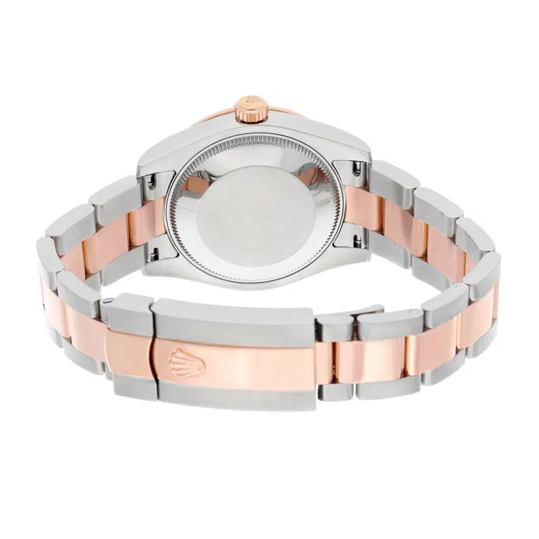 Rolex Ladies Datejust 178341 31mm Dark Blue Dial Scattered Diamond Bezel Oyster Band Steel/Rose Gold Watch – image 7