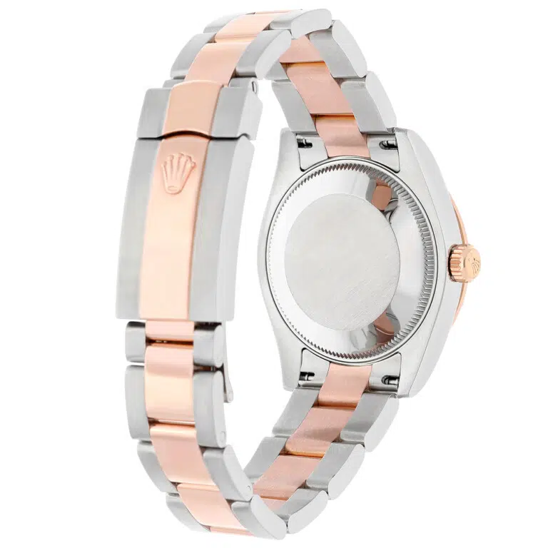 Rolex Ladies Datejust 178341 31mm Dark Blue Dial Scattered Diamond Bezel Oyster Band Steel/Rose Gold Watch – image 8