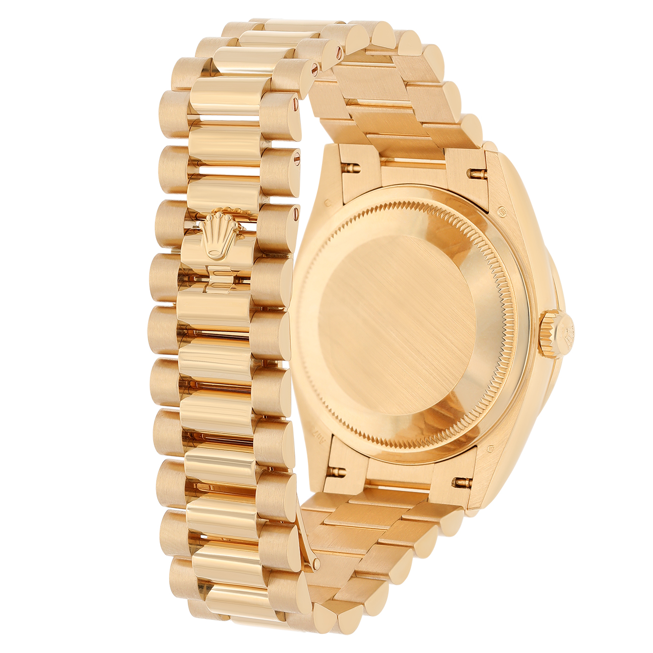 Rolex Day-Date 128348RBR-0035 2024 Yellow Gold Diamond Bezel Green Diamond Dial Watch