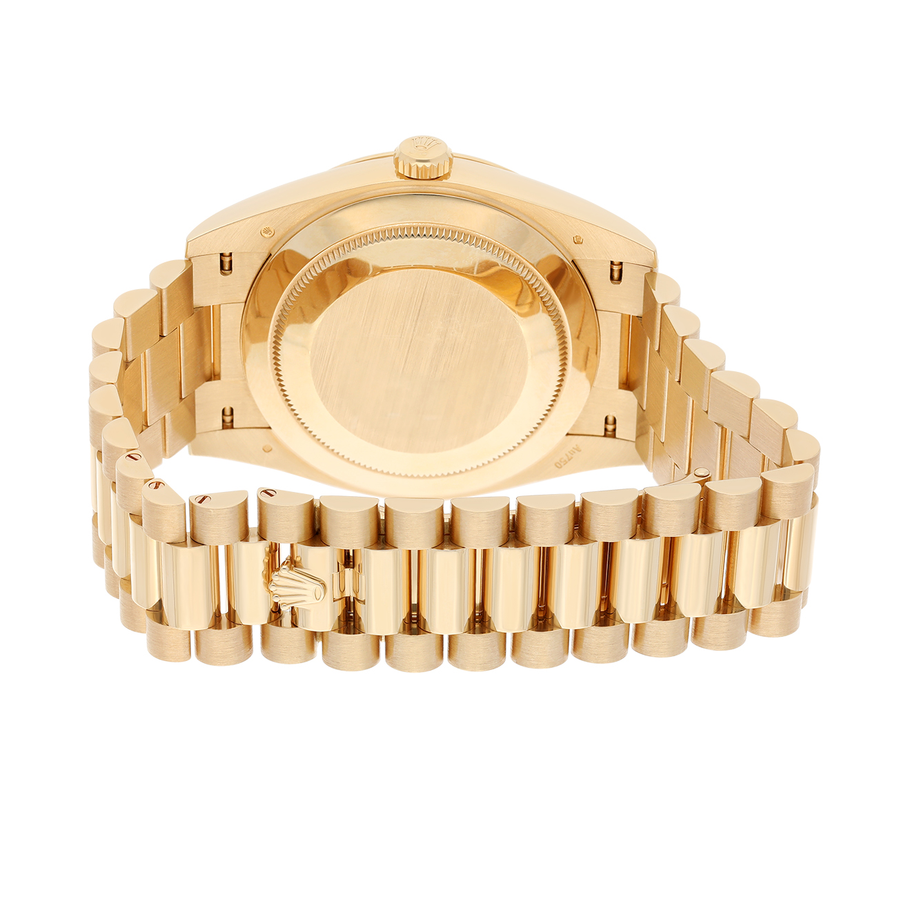 Rolex Day-Date 40 228238-0059 Fluted Bezel Onyx Dial President Bracelet Yellow Gold 2023