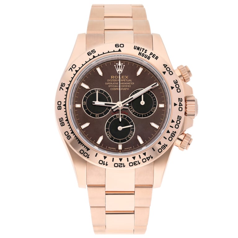 Rolex Daytona 126505-0005 40mm Rose Gold Oyster Bracelet Chocolate Dial Watch – alternate view