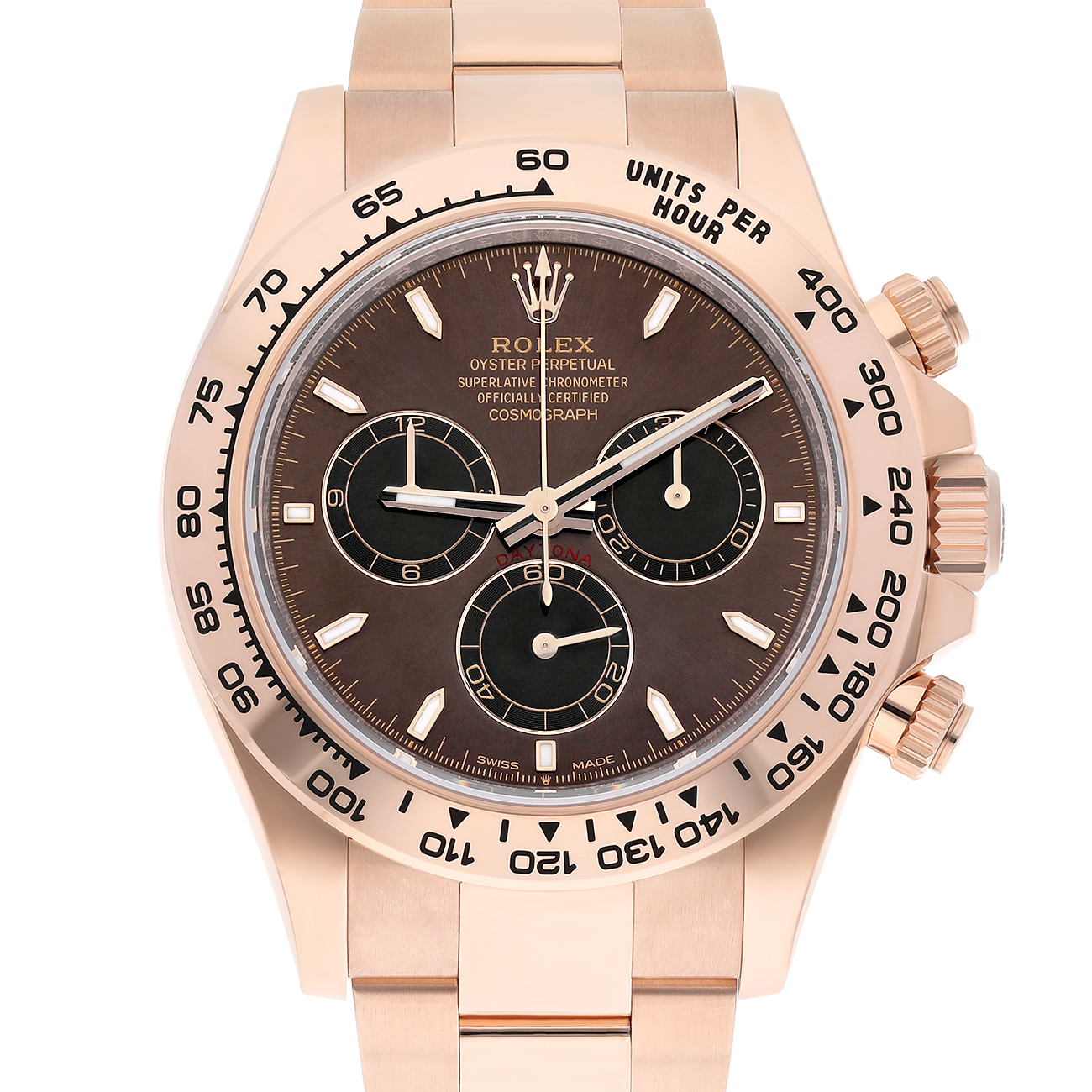 Rolex Daytona 126505-0005 40mm Rose Gold Oyster Bracelet Chocolate Dial Watch