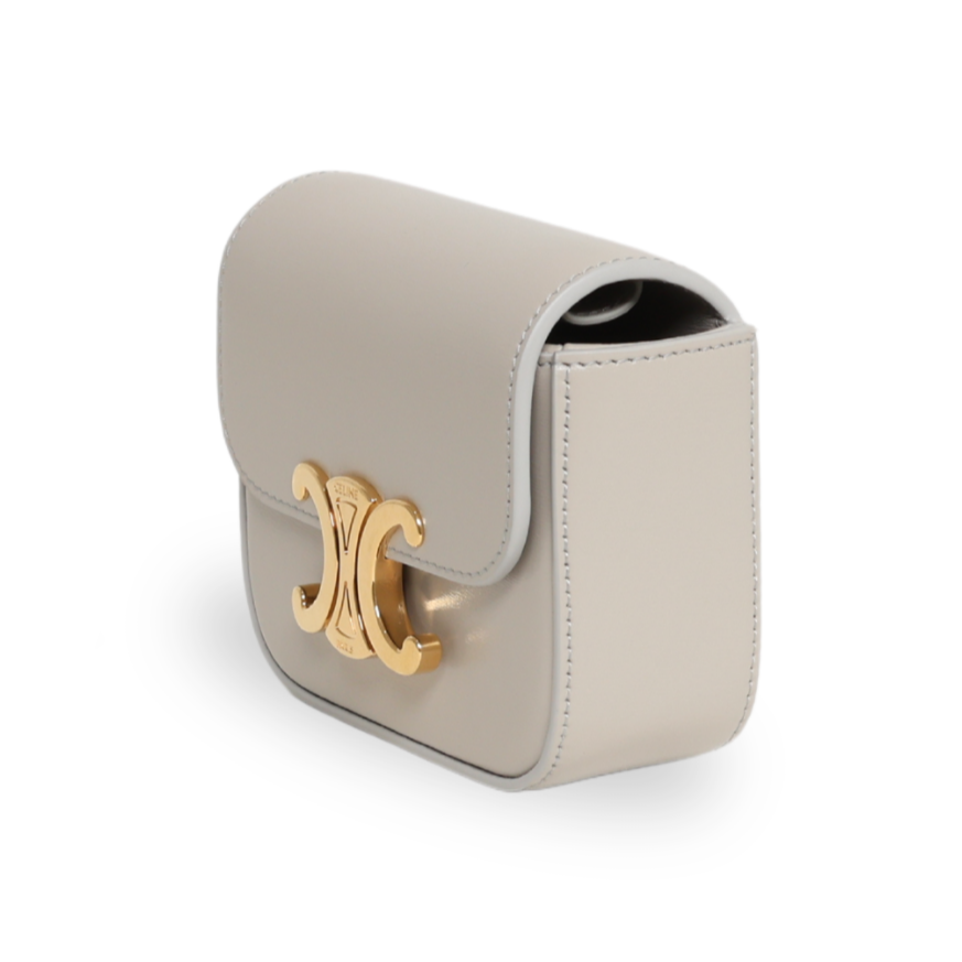 Celine - Calfskin Mini Triomphe Chalk (Pre-Owned)