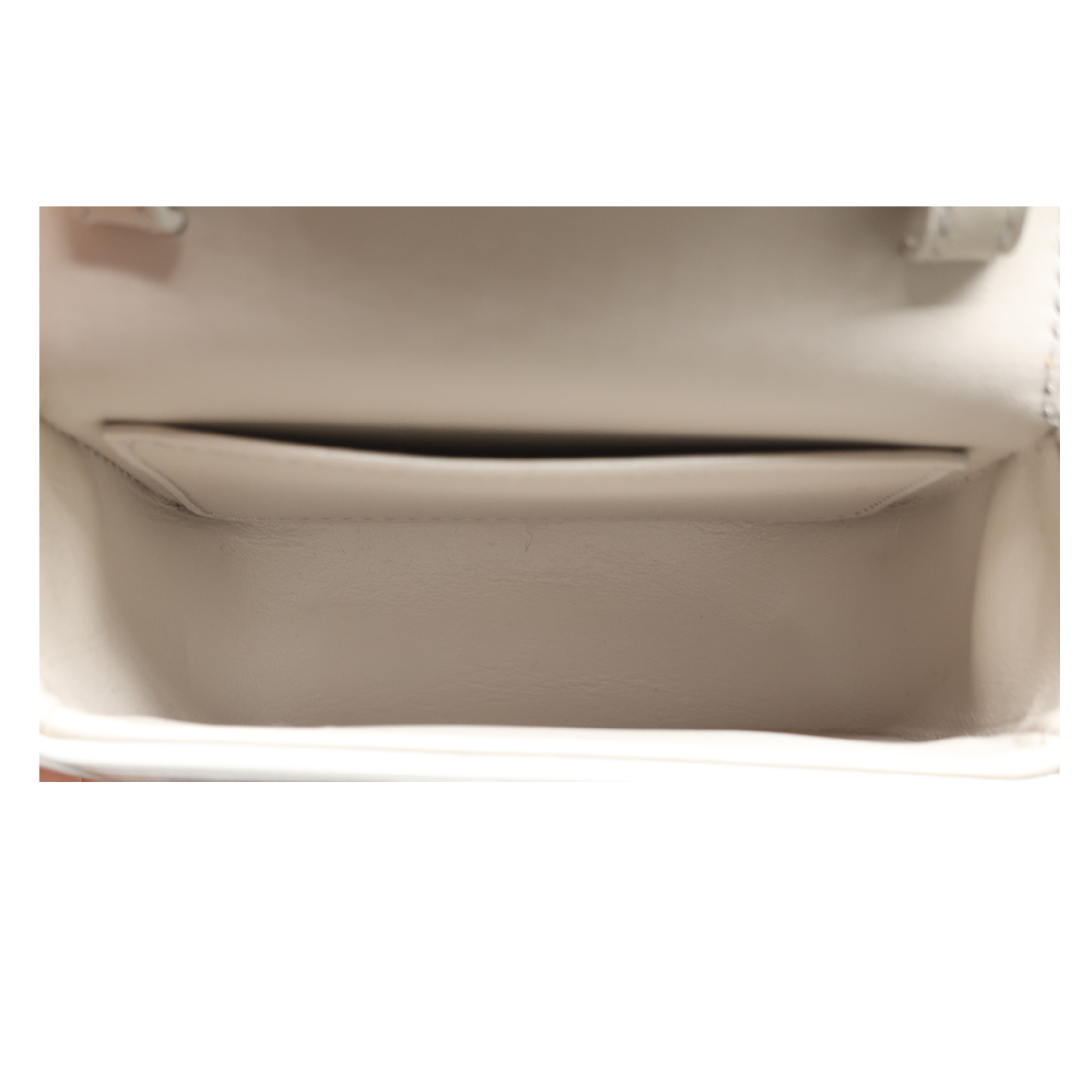 Celine - Calfskin Mini Triomphe Chalk (Pre-Owned) - Image 6