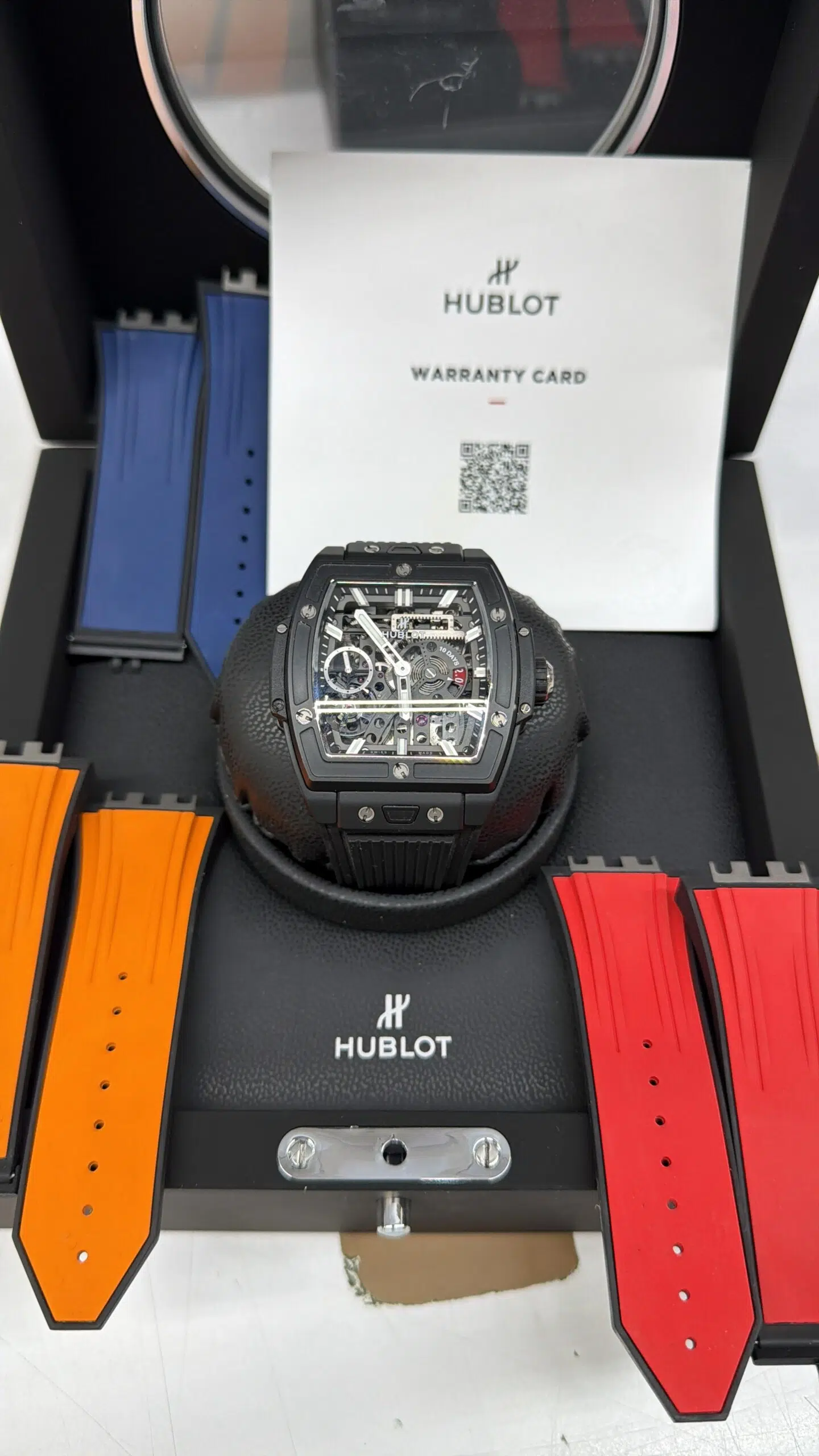 Hublot Spirit of Big Bang Meca-10 614.CI.1170.RX black ceramic watch, dial detail