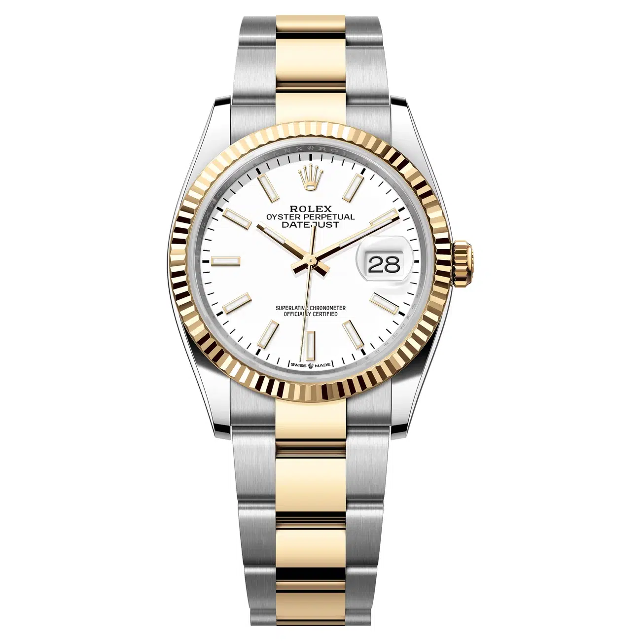 Rolex Datejust 126233-0020 White Dial 36 MM Oyster Bracelet