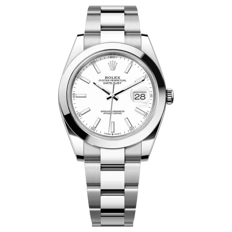 Rolex Datejust 126300-0005 White Index Dial Oyster Bracelet Stainless Steel