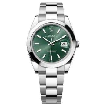 Rolex Datejust 126300-0019 Green Dial Stainless Steel Watch Oyster