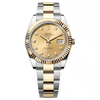 Rolex Datejust 126333-0011 41mm Two Tone Oyster Champagne Diamond Dial