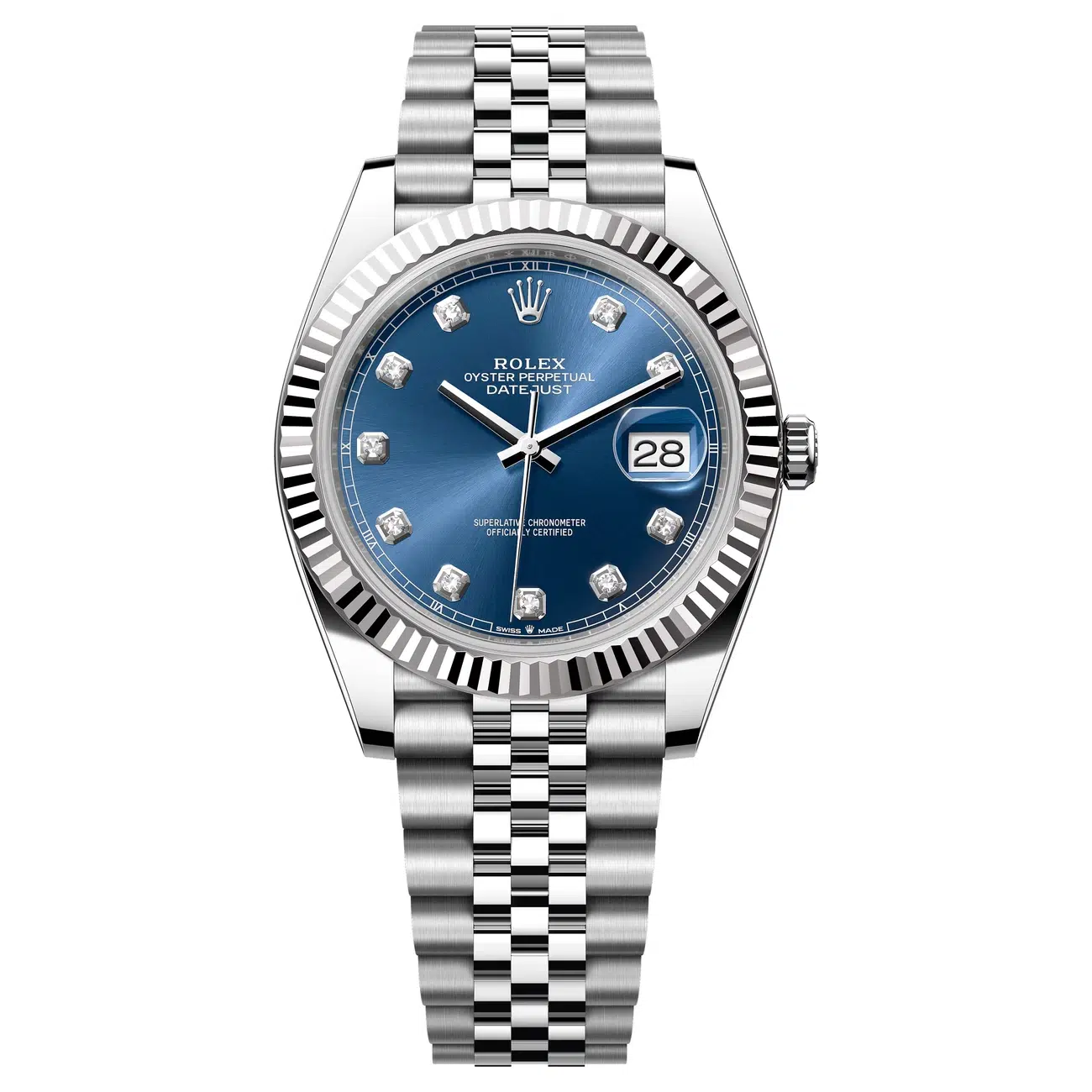 Rolex Datejust 126334-0016 Blue Diamond Dial Jubilee Bracelet Stainless Steel