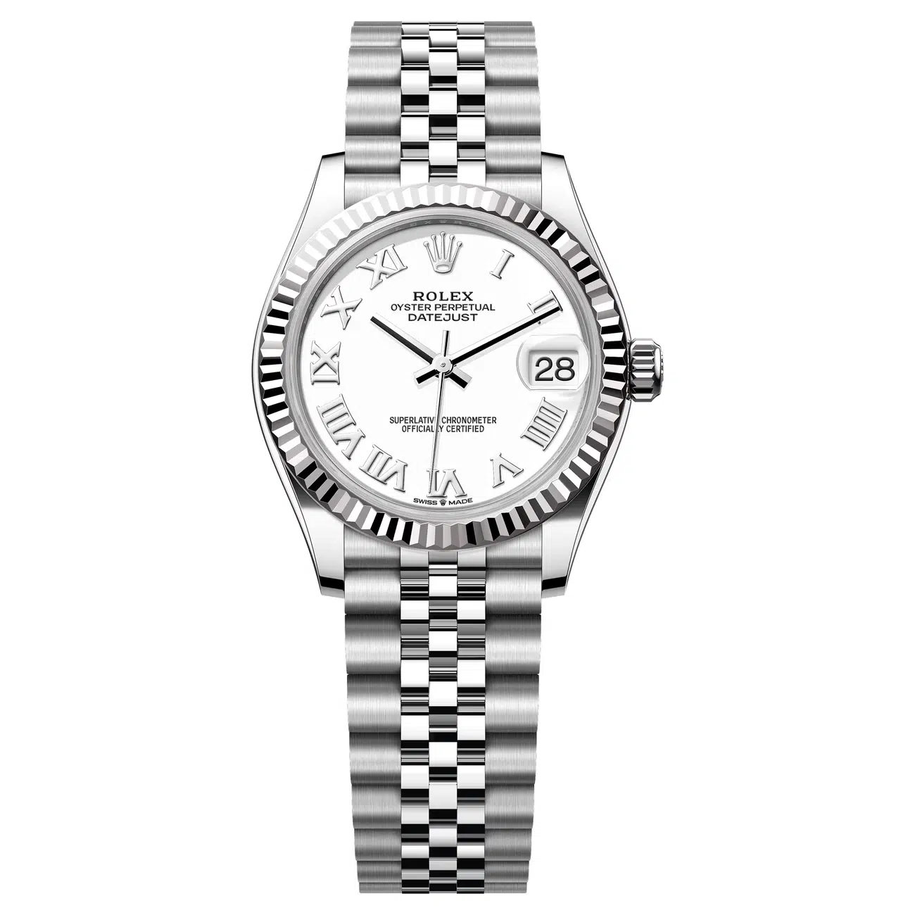 Rolex Datejust 278274-0010 White Dial 31 MM Jubilee Bracelet