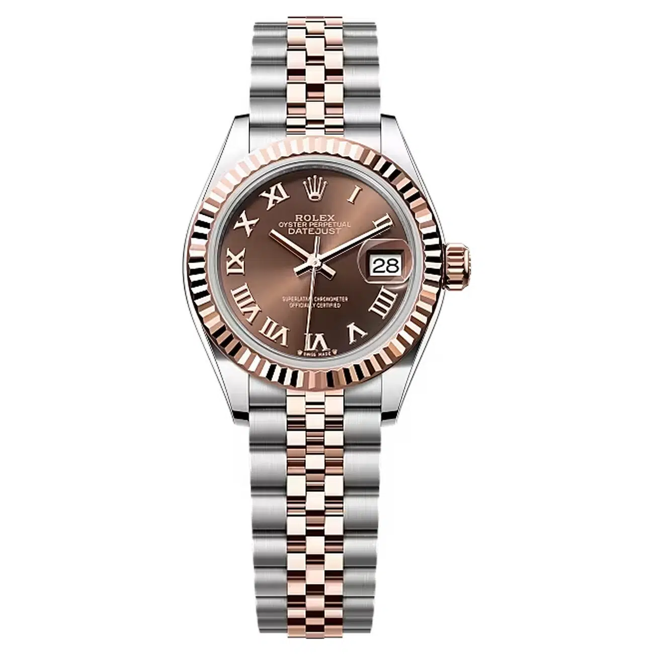 Rolex Lady-Datejust 279171-0009 Two Tone Jubilee Bracelet Chocolate Roman Dial