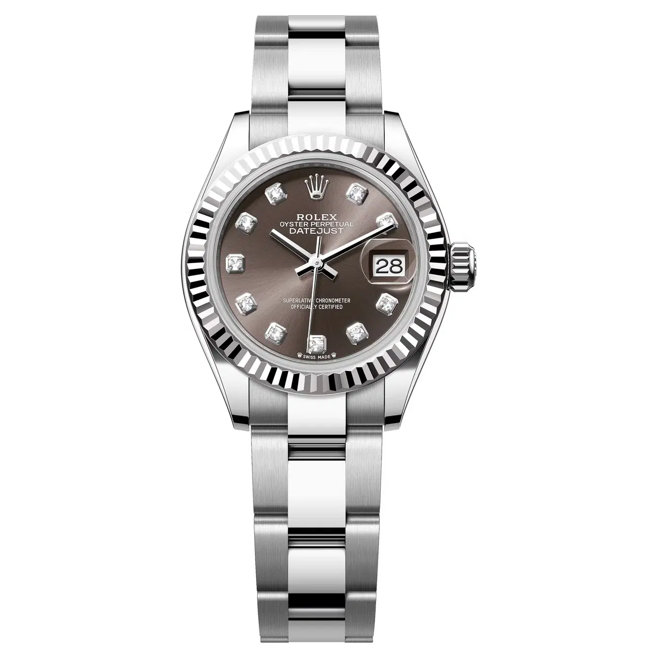 Rolex Lady-Datejust 279174-0016 Dark Grey Dial 28 MM Oyster Bracelet