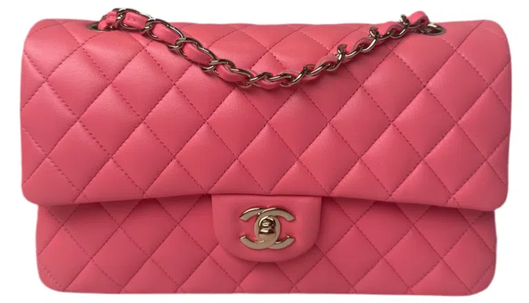 Chanel - Double Flap Medium Hot Pink